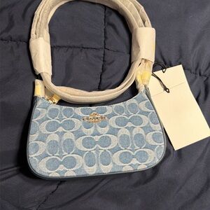 Coach Light Blue Signature Shoulder Bag